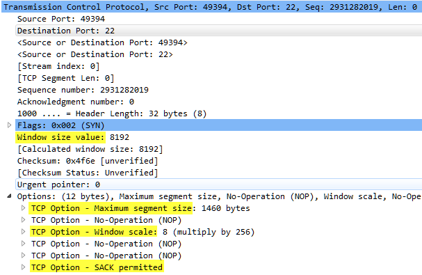 TCP Options