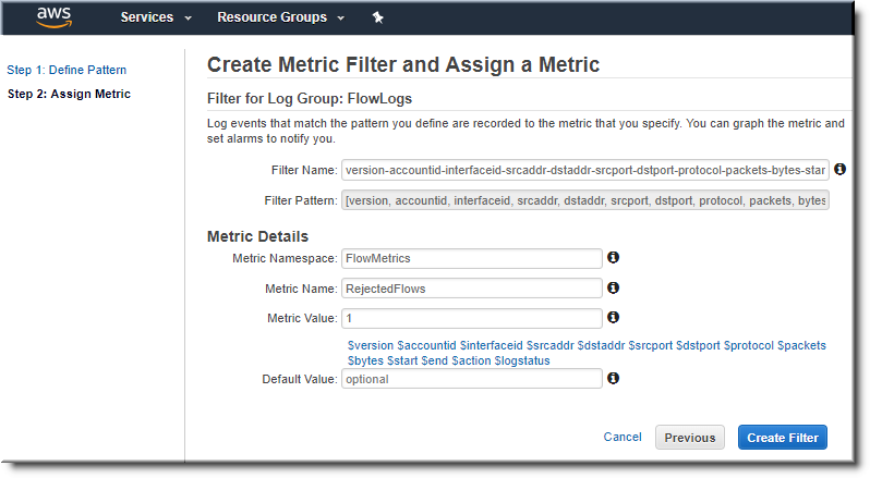 create metrics